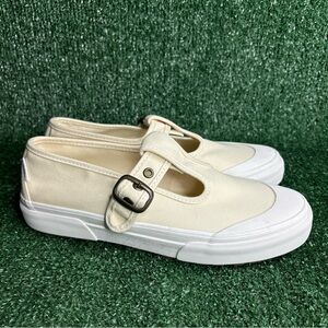 NEW VANS Mary Jane Style 93 Shoe Cream White Chunky Lug Sole Womens 8.5